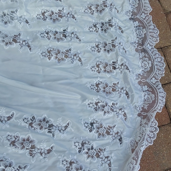 VINTAGE SZU LING CHEN STILLWHITE WEDDING GOWN - Picture 12 of 13